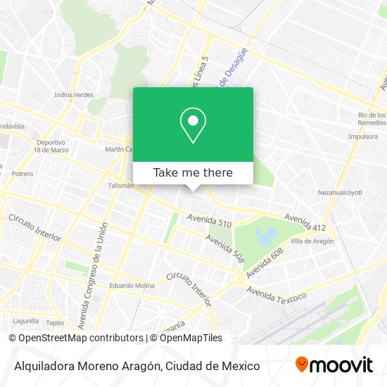 Alquiladora Moreno Aragón map