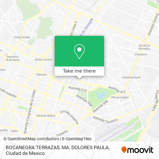 Mapa de BOCANEGRA TERRAZAS, MA. DOLORES PAULA