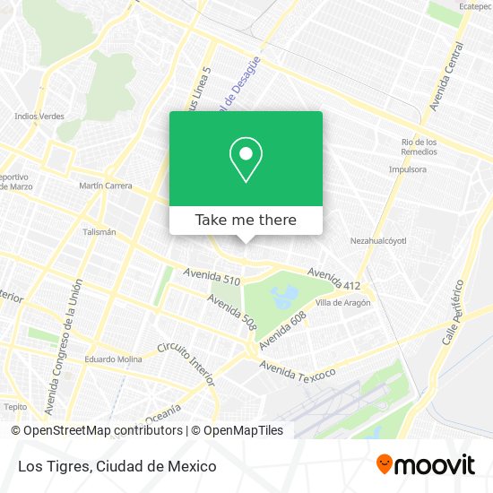 Mapa de Los Tigres