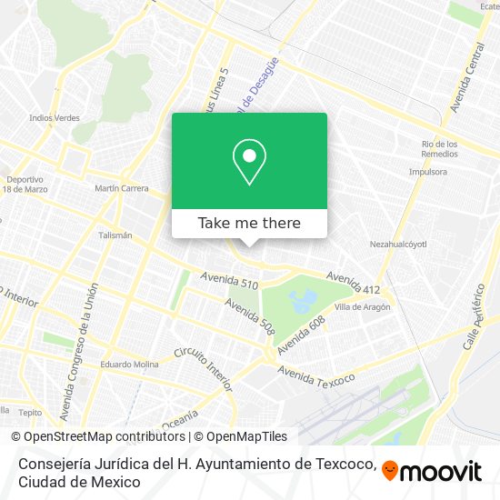 Mapa de Consejería Jurídica del H. Ayuntamiento de Texcoco
