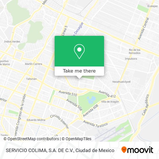 SERVICIO COLIMA, S.A. DE C.V. map