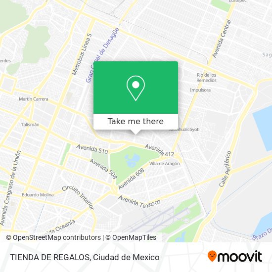 Mapa de TIENDA DE REGALOS