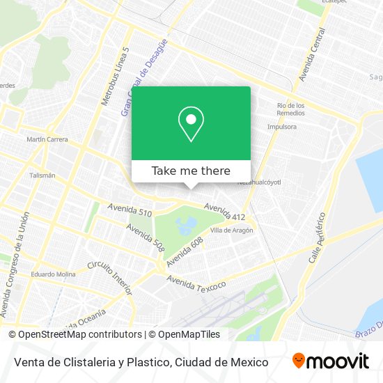 Mapa de Venta de Clistaleria y Plastico