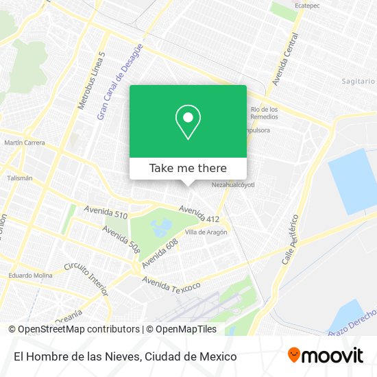 El Hombre de las Nieves map