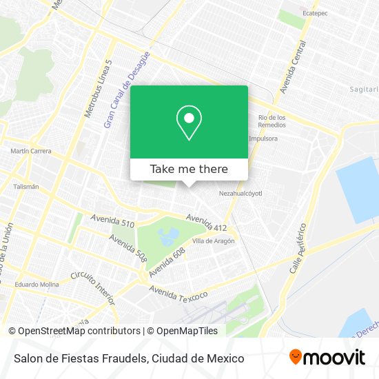 Mapa de Salon de Fiestas Fraudels