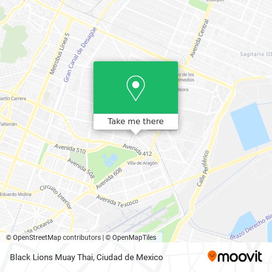 Black Lions Muay Thai map