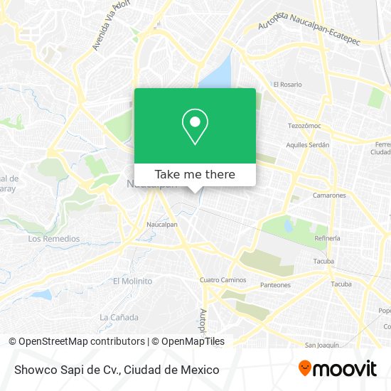Showco Sapi de Cv. map