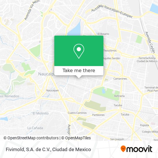 Fivimold, S.A. de C.V. map