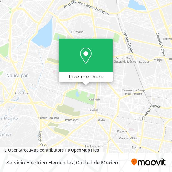 Servicio Electrico Hernandez map