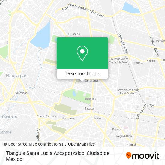 Tianguis Santa Lucia Azcapotzalco map