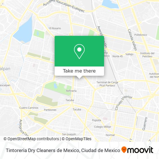 Tintoreria Dry Cleaners de Mexico map