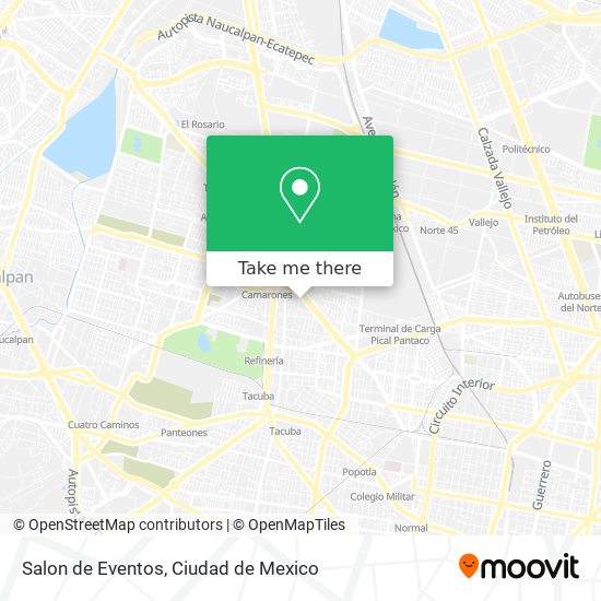 Mapa de Salon de Eventos