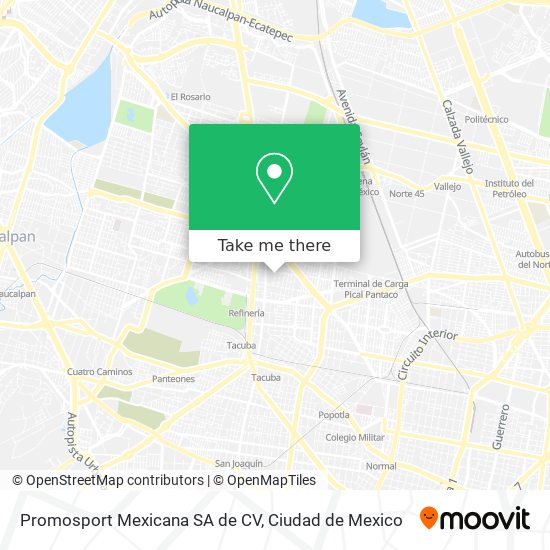 Promosport Mexicana SA de CV map