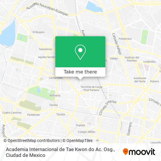 Academia Internacional de Tae Kwon do Ac. Osg. map