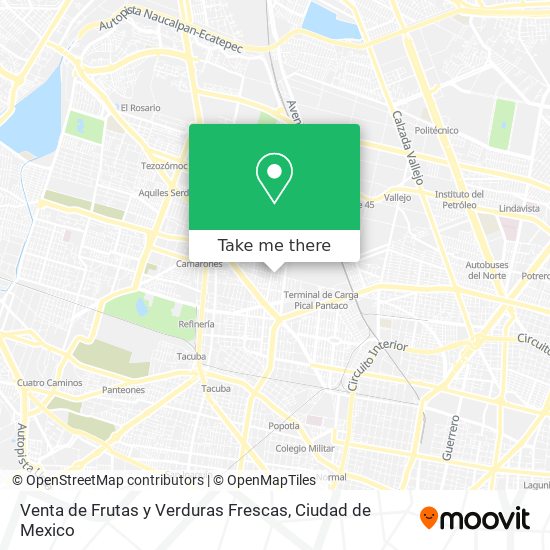 Venta de Frutas y Verduras Frescas map