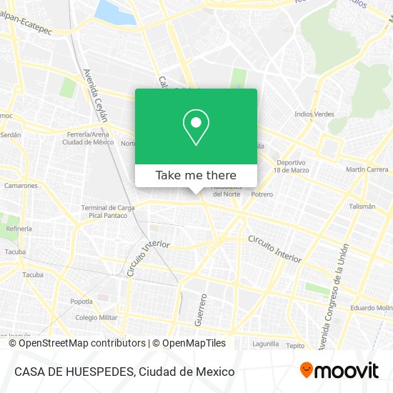 Mapa de CASA DE HUESPEDES