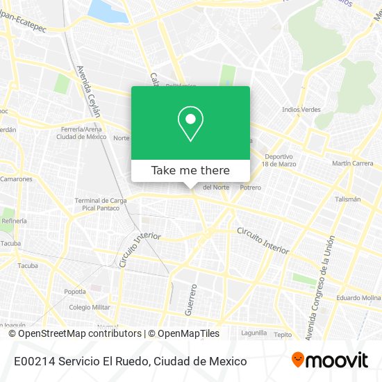 E00214 Servicio El Ruedo map