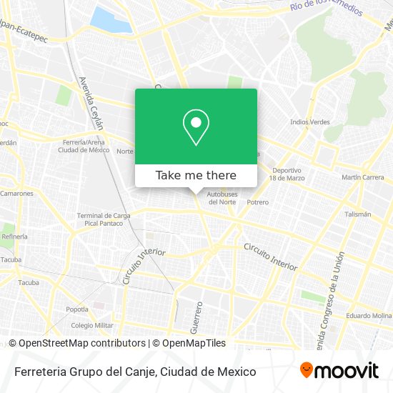 Ferreteria Grupo del Canje map