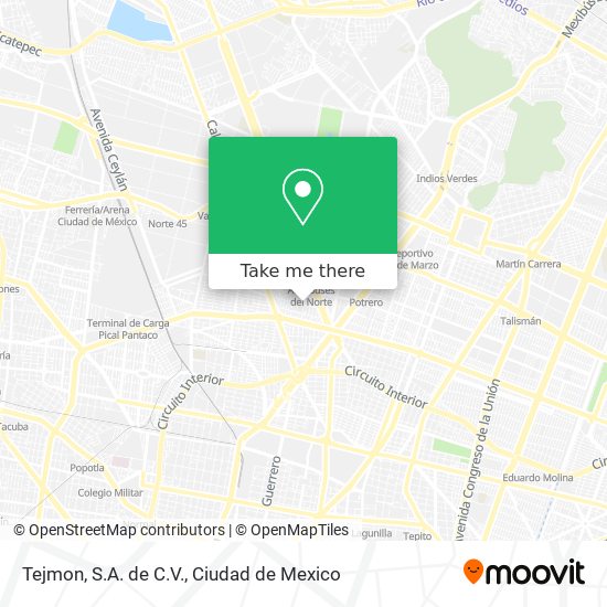 Mapa de Tejmon, S.A. de C.V.