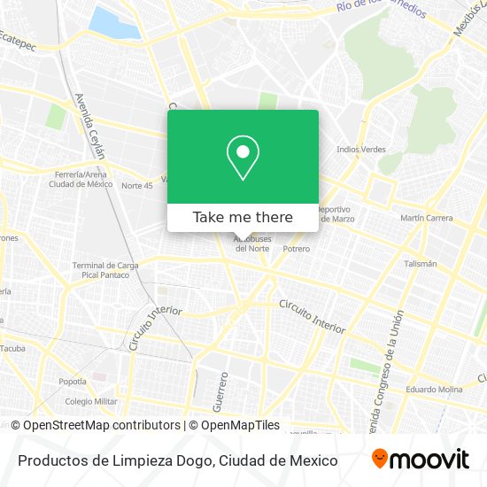 Productos de Limpieza Dogo map