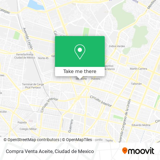Mapa de Compra Venta Aceite