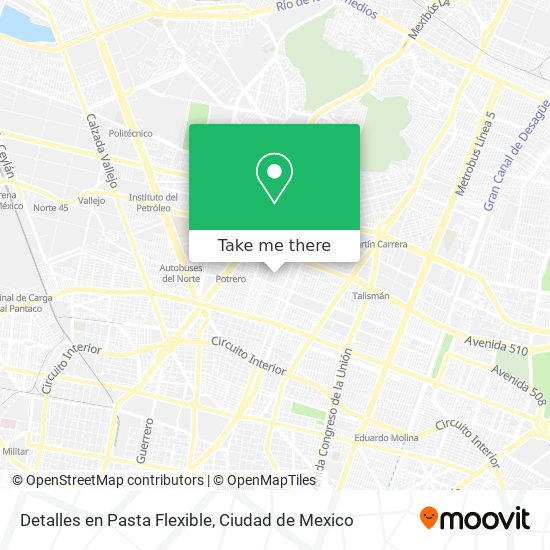 Detalles en Pasta Flexible map