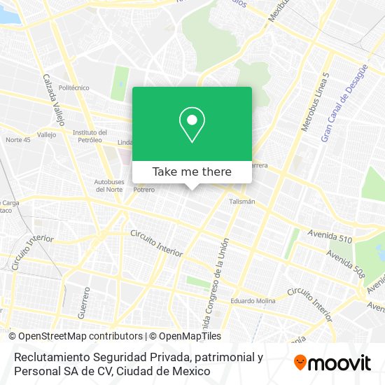 Reclutamiento Seguridad Privada, patrimonial y Personal SA de CV map