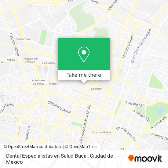 Dental Especialistas en Salud Bucal map