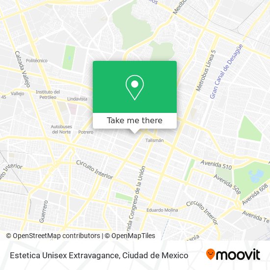 Estetica Unisex Extravagance map