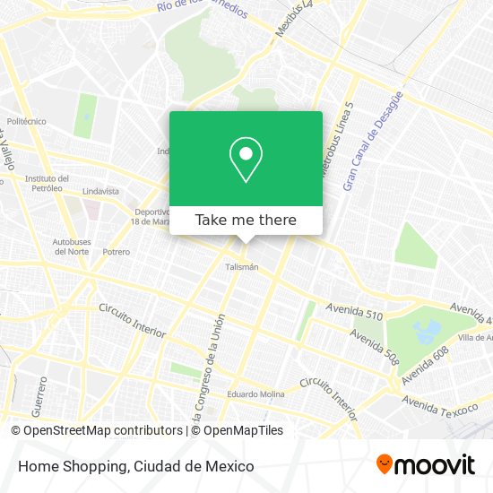 Mapa de Home Shopping