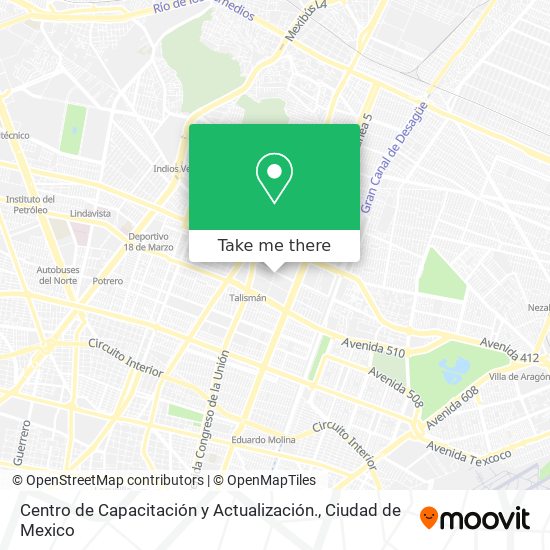 Centro de Capacitación y Actualización. map