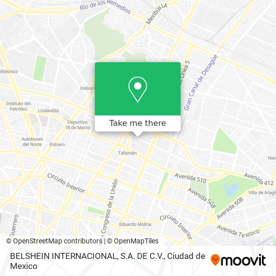 BELSHEIN INTERNACIONAL, S.A. DE C.V. map