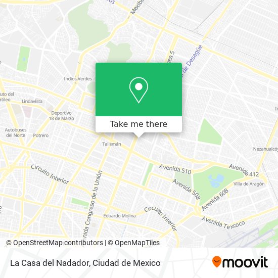 Mapa de La Casa del Nadador