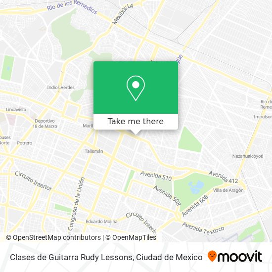 Clases de Guitarra Rudy Lessons map