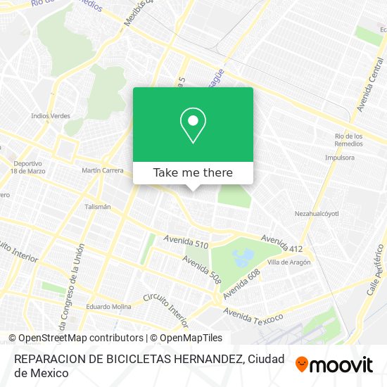 REPARACION DE BICICLETAS HERNANDEZ map