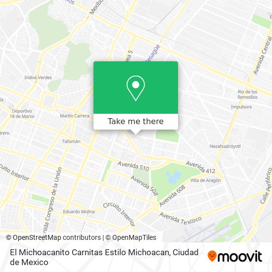 El Michoacanito Carnitas Estilo Michoacan map