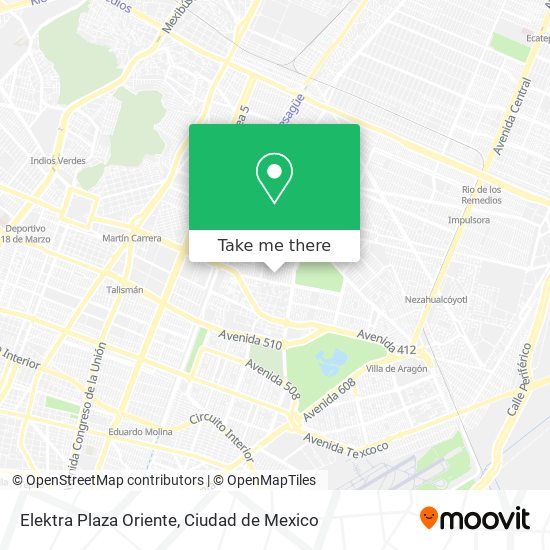 Elektra Plaza Oriente map