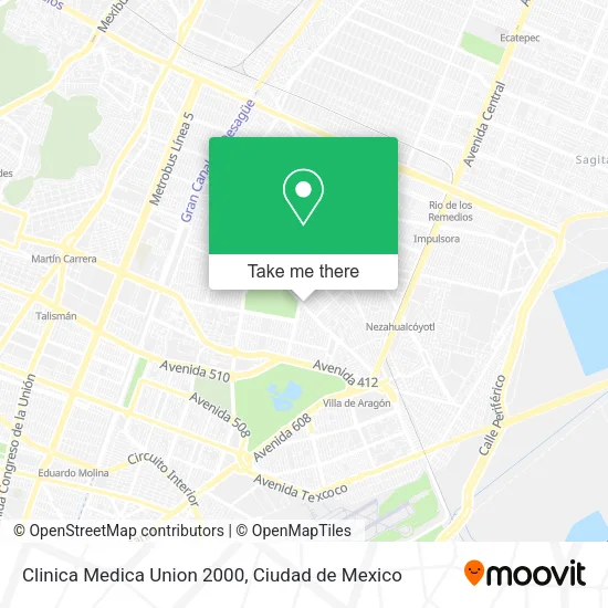 Clinica Medica Union 2000 map