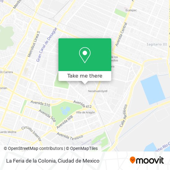 Mapa de La Feria de la Colonia