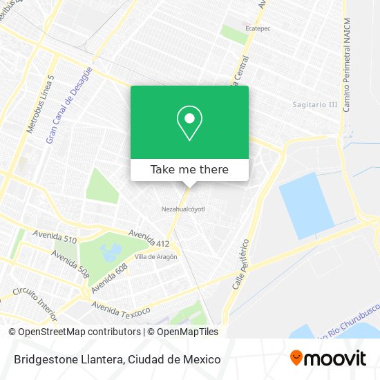 Bridgestone Llantera map