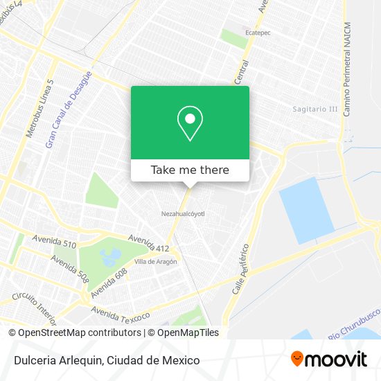 Dulceria Arlequin map