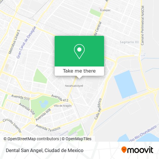 Mapa de Dental San Angel