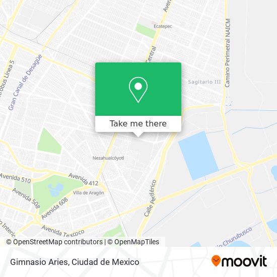 Gimnasio Aries map
