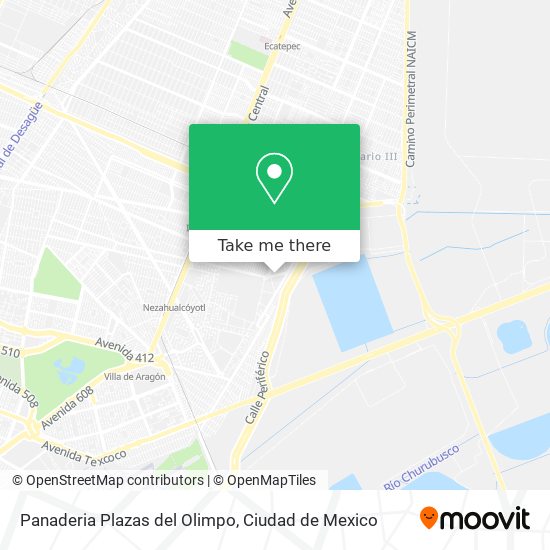 Mapa de Panaderia Plazas del Olimpo