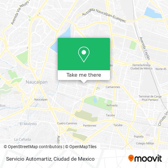 Servicio Automartiz map