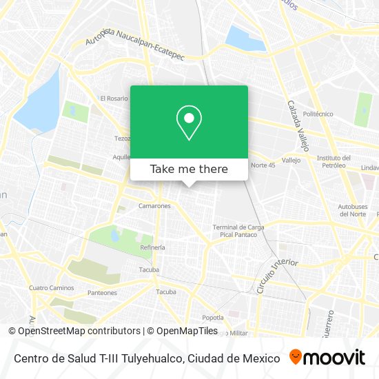 Centro de Salud T-III Tulyehualco map