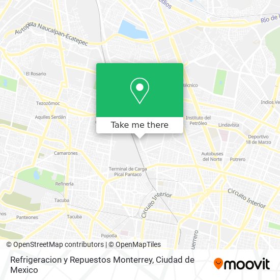 Refrigeracion y Repuestos Monterrey map