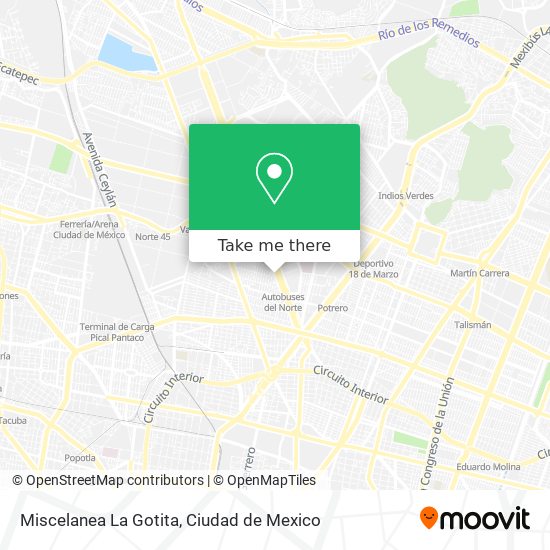 Mapa de Miscelanea La Gotita