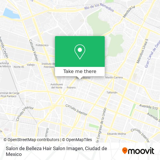 Salon de Belleza Hair Salon Imagen map