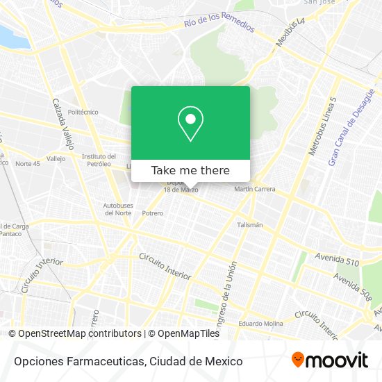 Mapa de Opciones Farmaceuticas